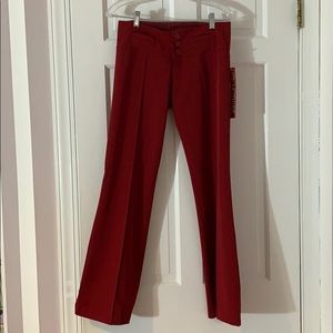 Vintage Dark Red Top and Bottom Set